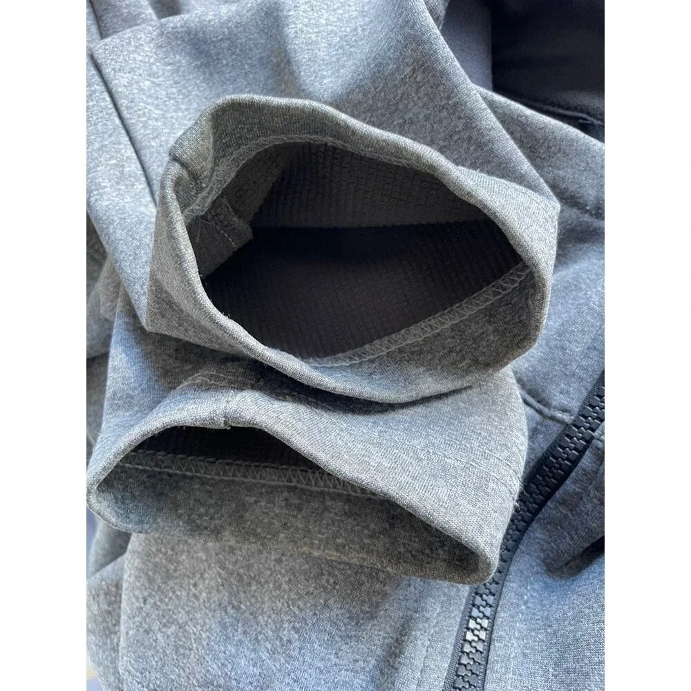 The North Face WindWall Full Zip Jacket Mens Size Large Gray Heathered Outdoor
